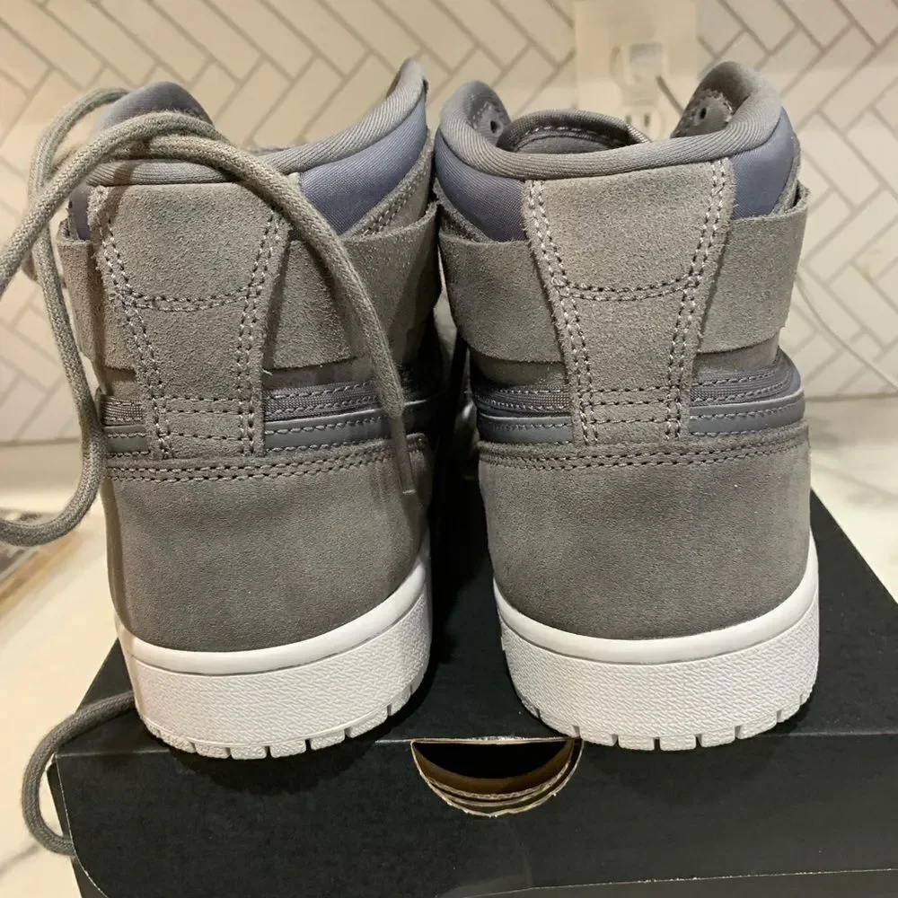 NEW Nike Air Jordan 1 High Strap Dark Grey Men’s Size 8.5 342132-005